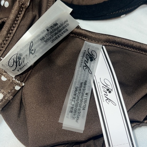 FRANKIE’S BIKINI’S VS PINK Brown Polkadot Bikini set, size medium - Picture 3 of 9